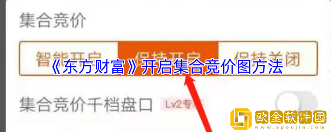 东方财富怎么看竞价-开启集合竞价图方法