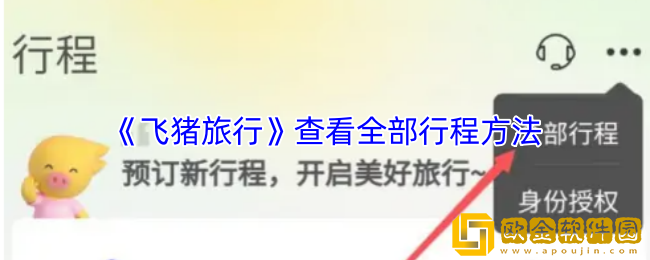 飞猪怎么看历史行程-飞猪旅行查看全部行程方法