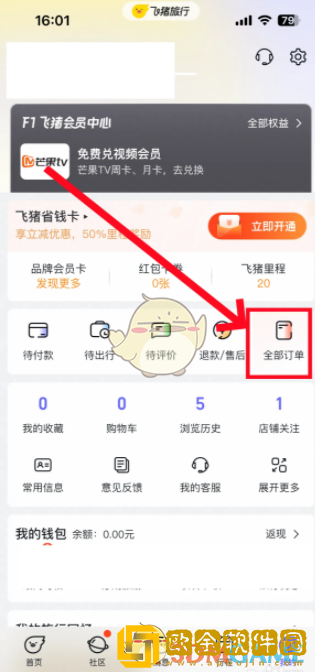 飞猪怎么看订单