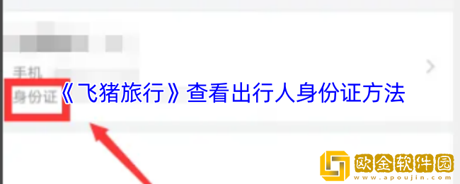 飞猪怎么看乘机人身份证号码-飞猪旅行查看出行人身份证方法