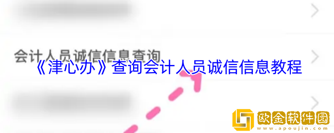 津心办怎么查会计人员诚信信息-查询会计人员诚信信息教程