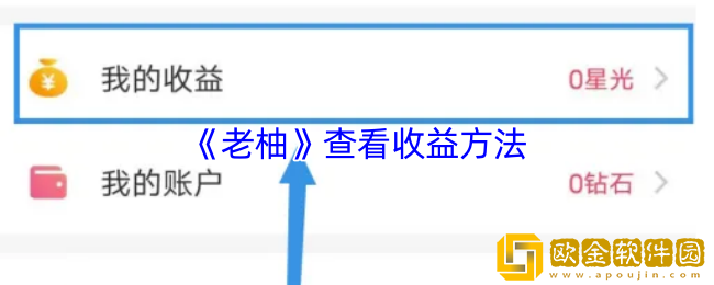 老柚怎么看收益-老柚app查看收益方法