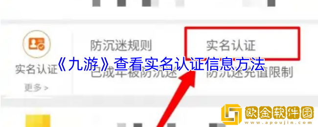 九游怎么看实名信息-九游app查看实名认证信息方法
