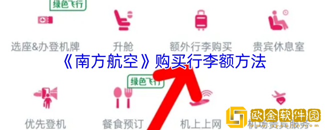 南方航空怎么购买行李额-购买行李额方法